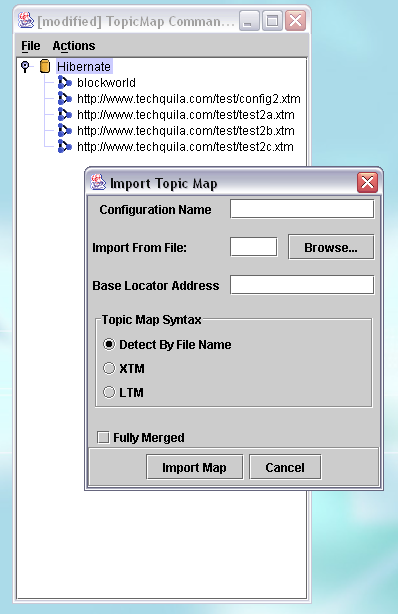 The Import Dialog